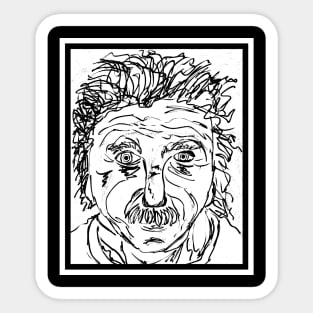 Albert Einstein Pop Art Sticker